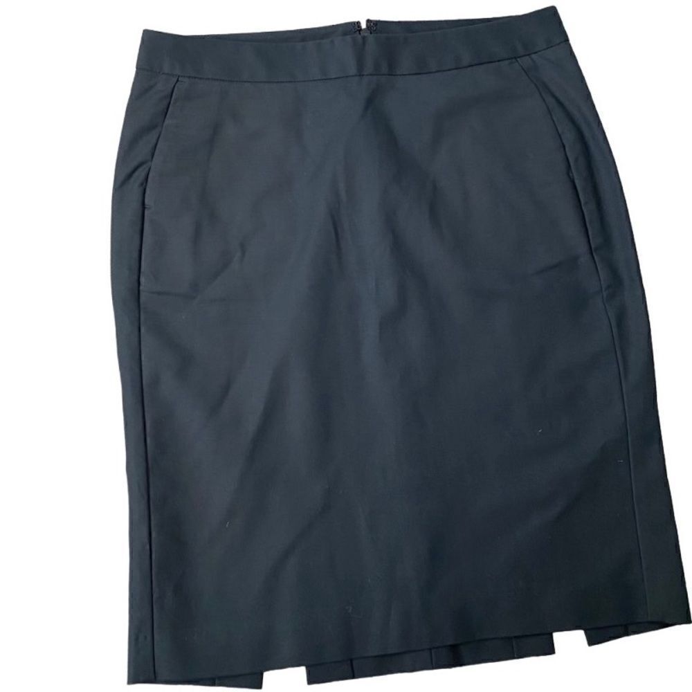 Gap Y2K Black Pencil Skirt Gapstretch Slits on Back SZ 4